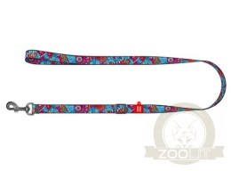 Collar WauDog Nylon Smycz nylonowa regulowana 25mm/152-183cm, wzór LATO