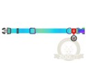 Collar WauDog Recycled Obroża nylonowa z QR-paszportem, gradient M 20mm x 28-40cm niebieski