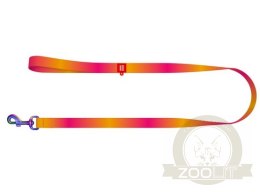 Collar WauDog Recycled Smycz nylonowa, gradient L-XXL 25mm/122cm pomarańczowy