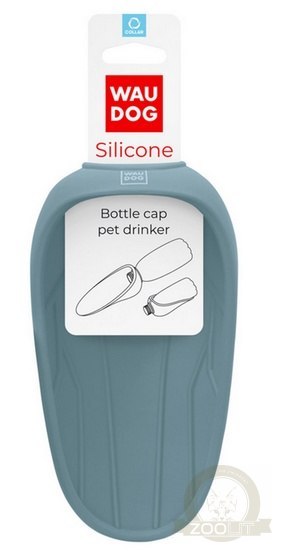 Collar WauDog Silicone Dysza do picia - końcówka 165x90mm szara