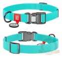 Collar WauDog Waterproof Obroża wodoodporna z QR-paszportem, akumulująca światło, plastikowy fastex, 15mm/25-35cm