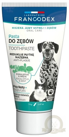 Francodex Pasta do zębów dla psa i kota 70g Francodex Pasta do zębów dla psa i kota 70g