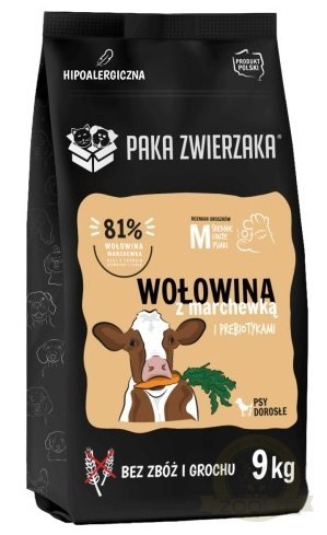 Paka Zwierzaka Seventh Heaven Wołowina z marchewką M 9kg Paka Zwierzaka Seventh Heaven Wołowina z marchewką M 9kg
