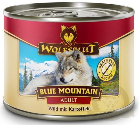 Wolfsblut Dog Blue Mountain - dziczyzna i ziemniaki puszka 200g