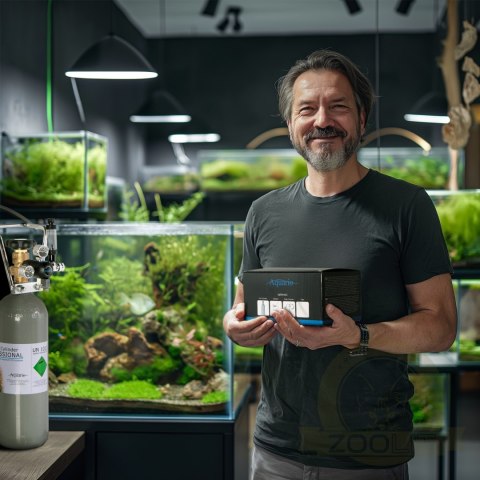 Aquario Professional 2.0 - zestaw CO2 z elektrozaworem + butla 2l Aquario Professional 2.0 - zestaw CO2 z elektrozaworem + butla 2l