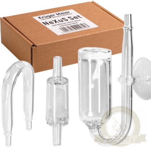 Kruger Meier NeXus Set CO2 - dyfuzor kolanko i zawór zwrotny do CO2 Kruger Meier NeXus Set CO2 - dyfuzor kolanko i zawór zwrotny do CO2