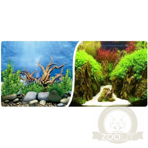 Tło fototapeta dwustronne do akwarium o wysokości 60cm Tło fototapeta dwustronne do akwarium o wysokości 60cm