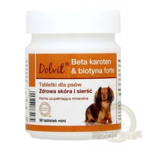 Dolfos Dolvit Beta Karoten & Biotyna Forte Mini 90 Tabletek Dolfos Dolvit Beta Karoten & Biotyna Forte Mini 90 Tabletek