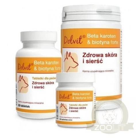 Dolfos Dolvit Beta Karoten & Biotyna Forte Mini 90 Tabletek Dolfos Dolvit Beta Karoten & Biotyna Forte Mini 90 Tabletek