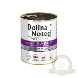 Dolina Noteci Premium Królik Z Żurawiną 800g