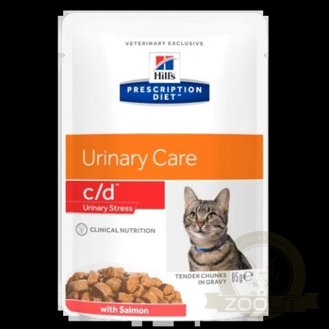 Hill's Prescription Diet c/d Urinary Stress Feline Salmon 85g Hill's Prescription Diet c/d Urinary Stress Feline Salmon 85g