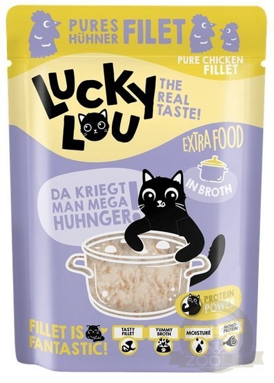 Lucky Lou Extrafood Kurczak w bulionie saszetka 70g Lucky Lou Extrafood Kurczak w bulionie saszetka 70g