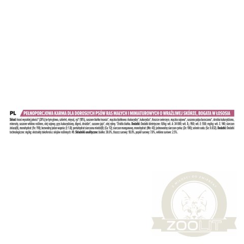 Purina Pro Plan Small & Mini Adult Sensitive Optiderma Łosoś I Ryż 7kg Purina Pro Plan Small & Mini Adult Sensitive Optiderma Łosoś I Ryż 7kg