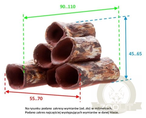 Rurkobloczek Mini 6-Rurek Bardzo Ciemny Rurkobloczek Mini 6-Rurek Bardzo Ciemny