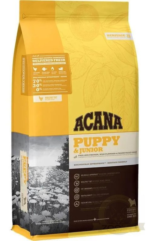 Acana Heirtage Puppy&Junior 17kg Acana Heirtage Puppy&Junior 17kg