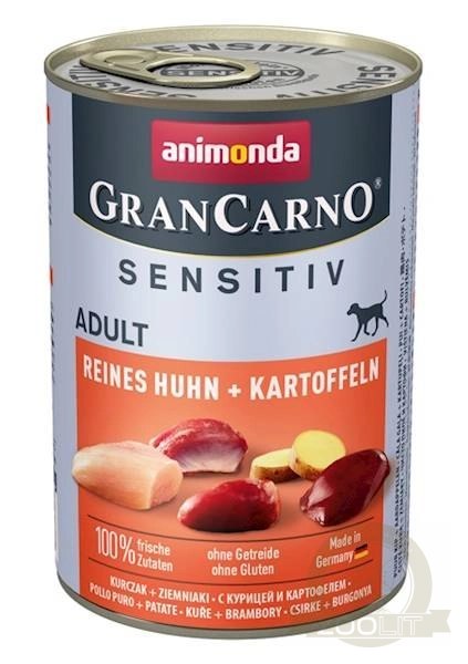 Animonda GranCarno Sensitiv Adult Dog Kurczak I Ziemniaki 400g Animonda GranCarno Sensitiv Adult Dog Kurczak I Ziemniaki 400g