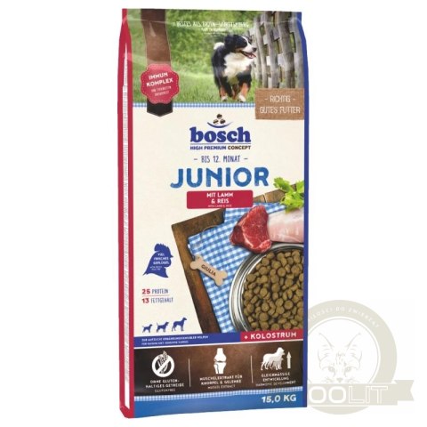 BOSCH Junior Lamb & Rice 15kg BOSCH Junior Lamb & Rice 15kg