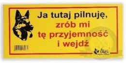 Dingo Metalowa Tabliczka Ostrzegawcza 