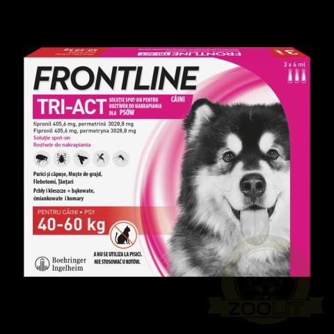 FRONTLINE Tri-Act Dla Psów 3x6ml FRONTLINE Tri-Act Dla Psów 3x6ml