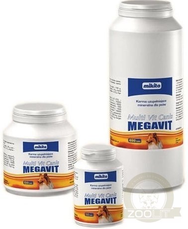 Mikita Multi Vit Canis Megavit 400 Tabletek Mikita Multi Vit Canis Megavit 400 Tabletek