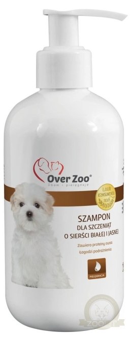 OVER ZOO Szampon Dla Szczeniąt O Jasnej/Białej Sierści 250ml