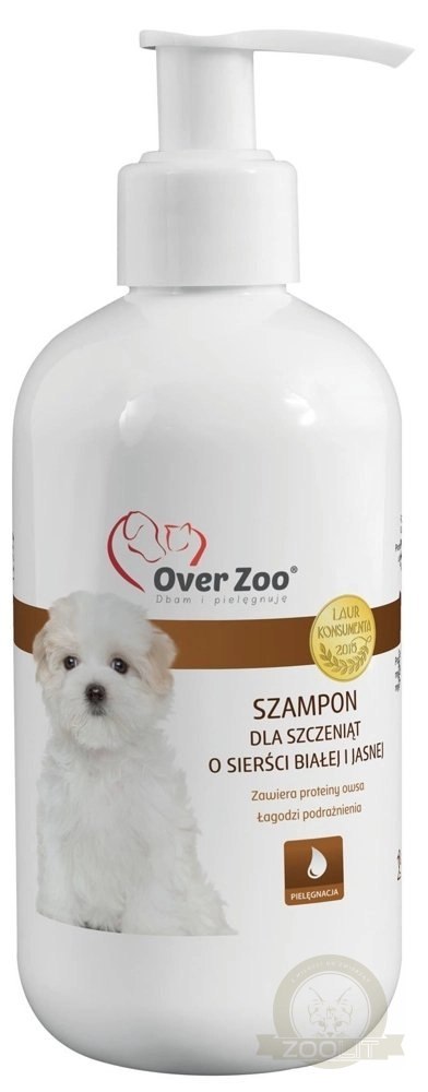 OVER ZOO Szampon Dla Szczeniąt O Jasnej/Białej Sierści 250ml OVER ZOO Szampon Dla Szczeniąt O Jasnej/Białej Sierści 250ml