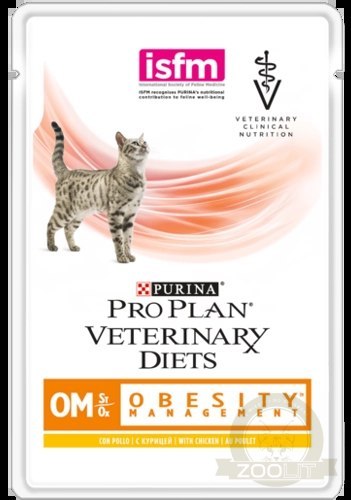 PURINA Pro Plan Veterinary Diets OM Obesity Management Cat 85g PURINA Pro Plan Veterinary Diets OM Obesity Management Cat 85g