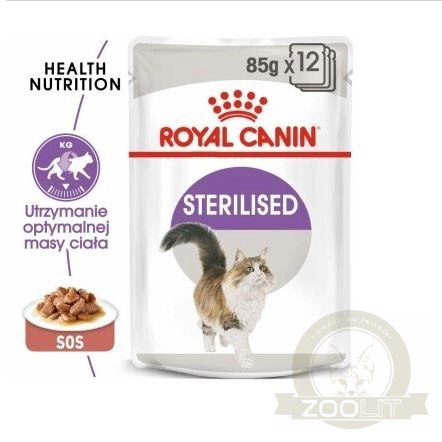 ROYAL CANIN Sterilised W Sosie 12x85g ROYAL CANIN Sterilised W Sosie 12x85g