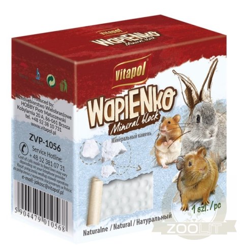 Vitapol Kostka Wapienna Naturalna Dla Gryzoni I Królika 40g Vitapol Kostka Wapienna Naturalna Dla Gryzoni I Królika 40g