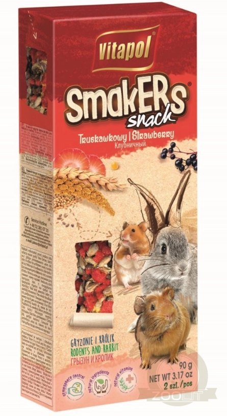 Vitapol Smakers Truskawkowy Dla Gryzoni 2szt Vitapol Smakers Truskawkowy Dla Gryzoni 2szt