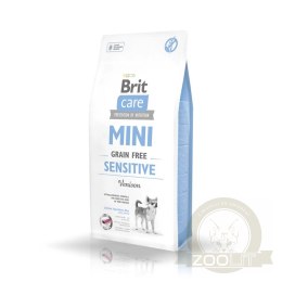 Brit Care Mini Grain Free Sensitive Z Dziczyzną 7kg