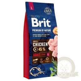 Brit Premium By Nature Adult L Z Kurczakiem 15kg