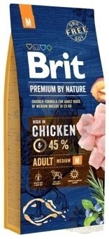 Brit Premium By Nature Adult M Z Kurczakiem 15kg