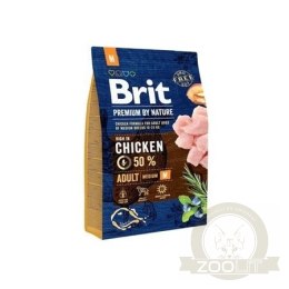 Brit Premium By Nature Adult M Z Kurczakiem 3kg