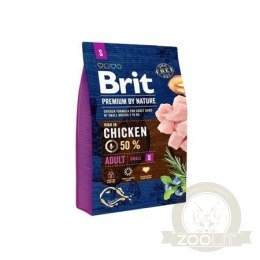 Brit Premium By Nature Adult S Z Kurczakiem 3kg