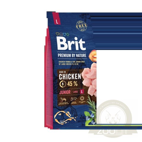 Brit Premium By Nature Junior L Z Kurczakiem 15kg Brit Premium By Nature Junior L Z Kurczakiem 15kg