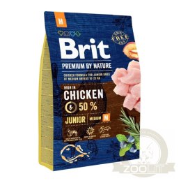 Brit Premium By Nature Junior M Z Kurczakiem 3kg