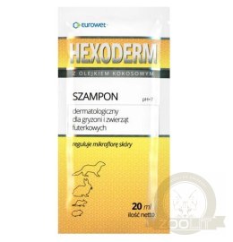 Eurowet Szampon Hexoderm Dla Gryzoni I Zwierząt Futerkowych 20x20ml