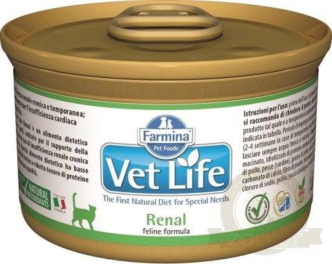 Farmina Vet Life Feline Renal 85g Farmina Vet Life Feline Renal 85g