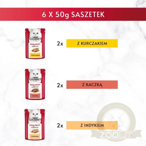 GOURMET Mon Petit Drobiowe Fileciki 6x50g GOURMET Mon Petit Drobiowe Fileciki 6x50g