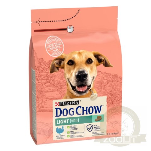 Purina Dog Chow Light Adult Z Indykiem 2,5kg Purina Dog Chow Light Adult Z Indykiem 2,5kg