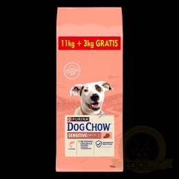 Purina Dog Chow Sensitive Adult Z Łososiem 14kg