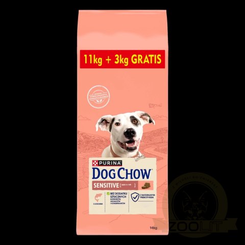 Purina Dog Chow Sensitive Adult Z Łososiem 14kg Purina Dog Chow Sensitive Adult Z Łososiem 14kg