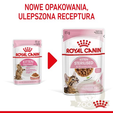 ROYAL CANIN Kitten Sterilised Sauce 12x85g ROYAL CANIN Kitten Sterilised Sauce 12x85g
