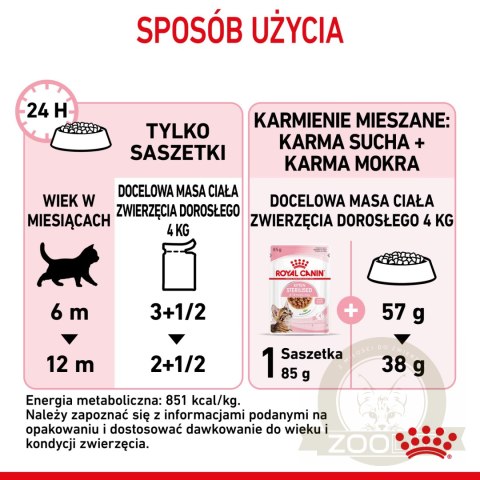 ROYAL CANIN Kitten Sterilised Sauce 12x85g ROYAL CANIN Kitten Sterilised Sauce 12x85g