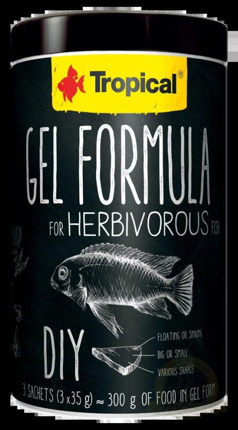 Tropical Gel Formula For Herbivorous Fish 1000ml Tropical Gel Formula For Herbivorous Fish 1000ml