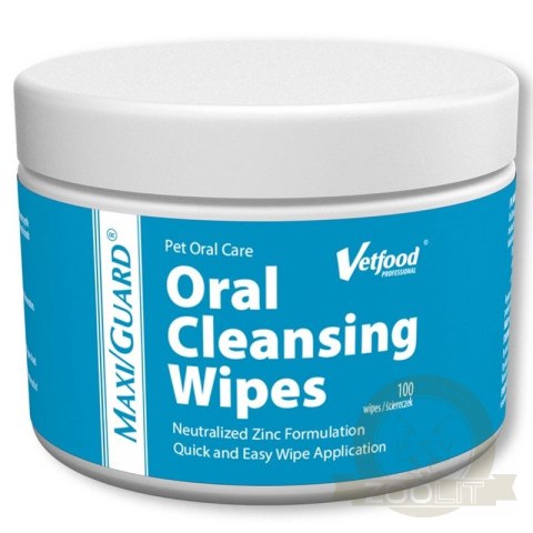 VETFOOD Maxi/Guard Oral Cleansing Wipes 100szt VETFOOD Maxi/Guard Oral Cleansing Wipes 100szt