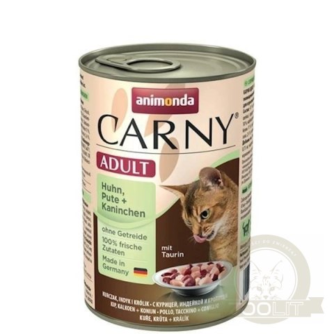 Animonda Cat Carny Adult Kurczak, Indyk I Królik 400g Animonda Cat Carny Adult Kurczak, Indyk I Królik 400g
