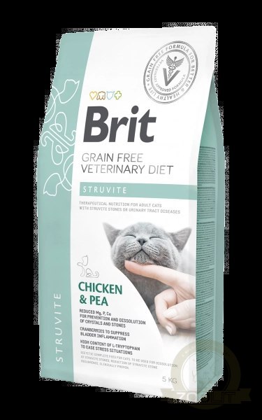 Brit Grain Free Veterinary Diet Cat Struvite Kurczak Z Groszkiem 5kg Brit Grain Free Veterinary Diet Cat Struvite Kurczak Z Groszkiem 5kg