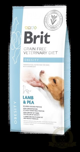 Brit Grain Free Veterinary Diet Dog Obesity Jagnięina Z Groszkiem 2kg Brit Grain Free Veterinary Diet Dog Obesity Jagnięina Z Groszkiem 2kg